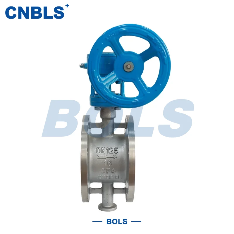 วาล์วปีกผีเสื้อปิดผนึกด้วยโลหะแบบยืดไสลด์สเตนเลส